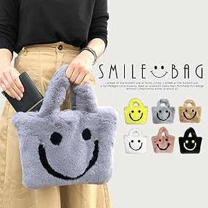 Amazon | [DIVA Rose] スマイル ファー バッグ トートバッグ