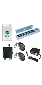 wifi door controller electromagnetic lock push to exit buttons
