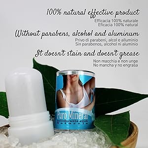 natural crystal deodorant stone antiperspirant alum stick body for sensitive desodorante cristal