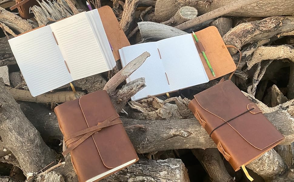 Lined Leather Bound Journal Lined Paper HandCrafted Genuine