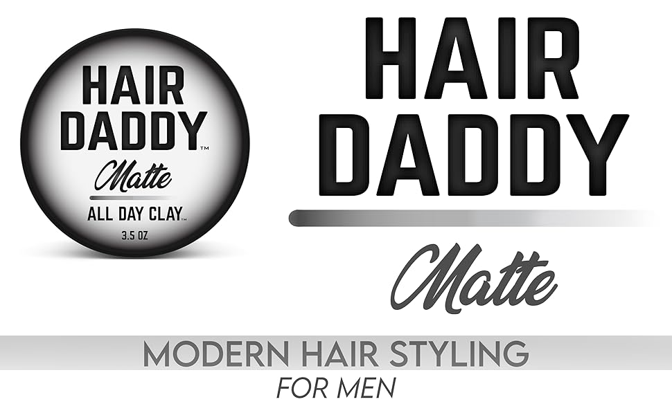 all day strong hold matte hair clay for men