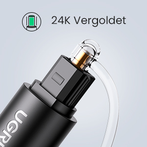 24K gold-plated full metal plug