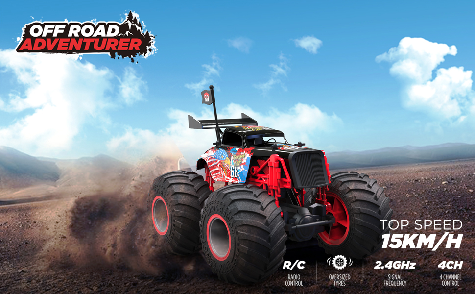 tech rc Monster Truck, 114 Schaal Grote Afstandsbediening RC Auto voor