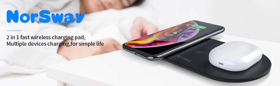 2 in 1 wireless charger