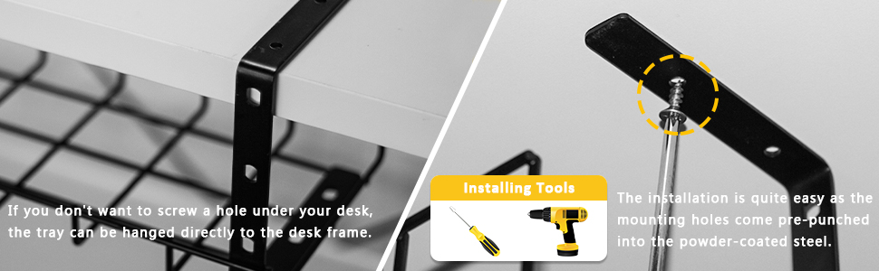 Baskiss 16 inches Cable Management Trays