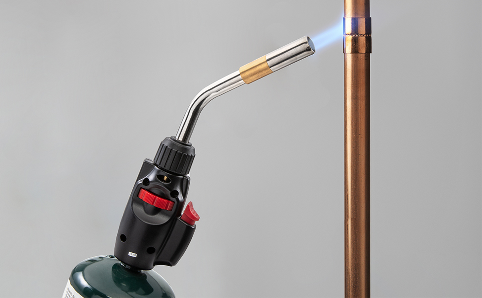 Ivation Trigger Start Propane Torch, HighTemperature Flame Torch [2372°F] w/ Easy TriggerStart