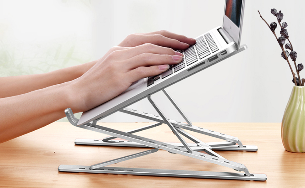 proffisy Laptop Stand Double Layer Adjustable Laptop Raiser Ergonomic