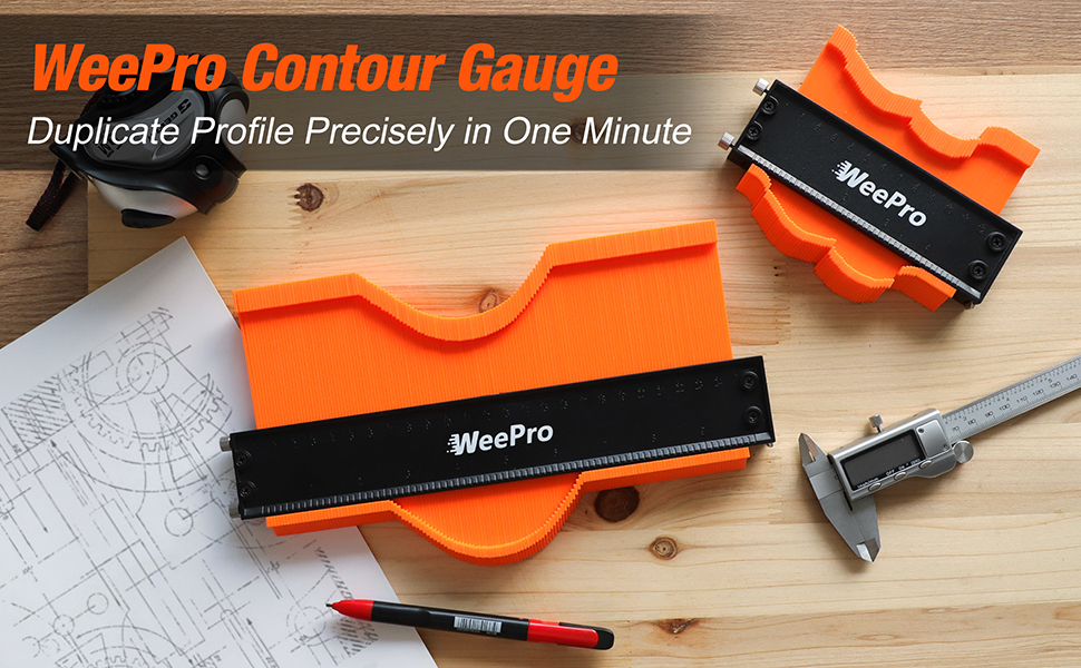 WeePro Contour Gauge with Lock, Contour Gauge Duplicator Master