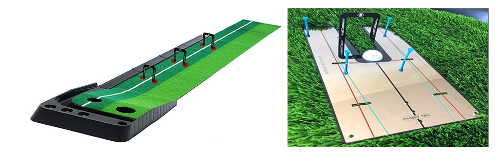 golf putting gate practice mirror putting mat