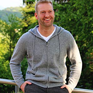 Amazon.com: Citizen Cashmere Men's Zip Hoodie Grey Sweater