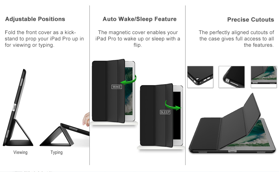 JETech Case for iPad Pro 12.9 Inch (1st and 2nd Generation, 2015 and
