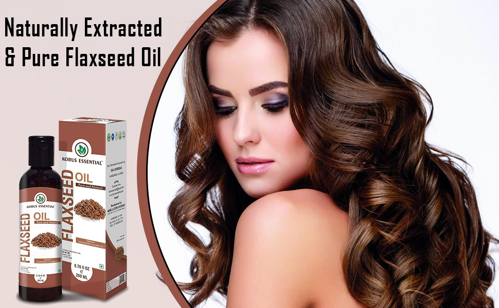 Korus Essential Pure Natural Coldpressed Flaxseed Oil for Digestion