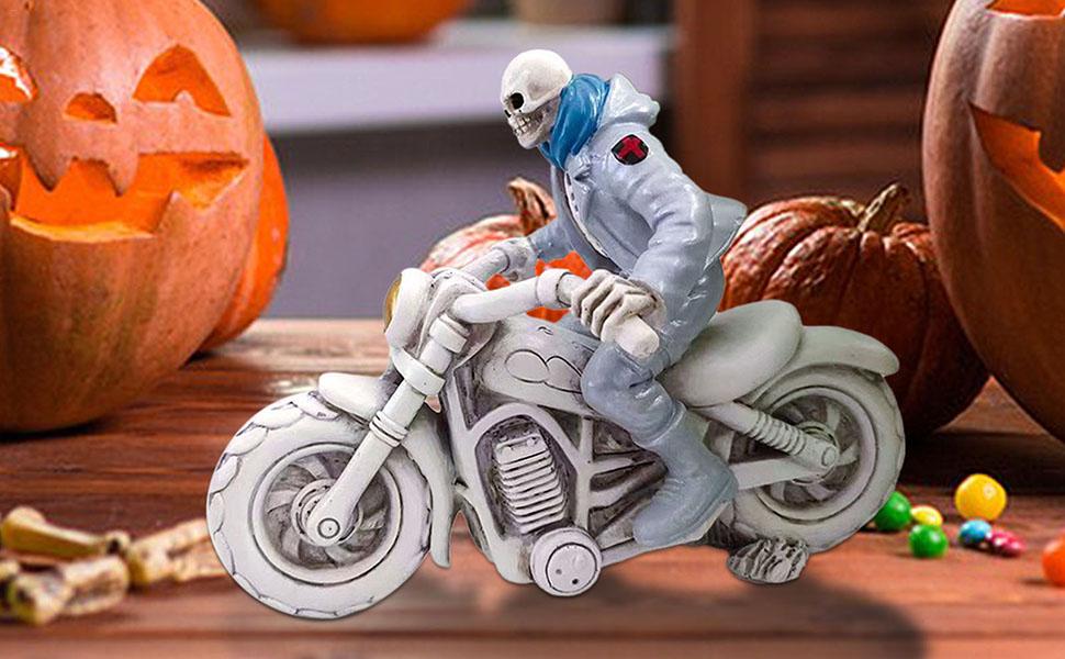 Cool Skeleton Figurines, Portable Ornaments Collectible Decorative For Halloween Party Desk Home