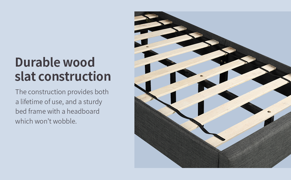 Daverose Twin Size Platform Bed, Upholstered Diamond