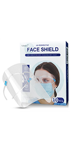 Glasses Face Visor Transparent Anti-Fog Layer Protect Eyes