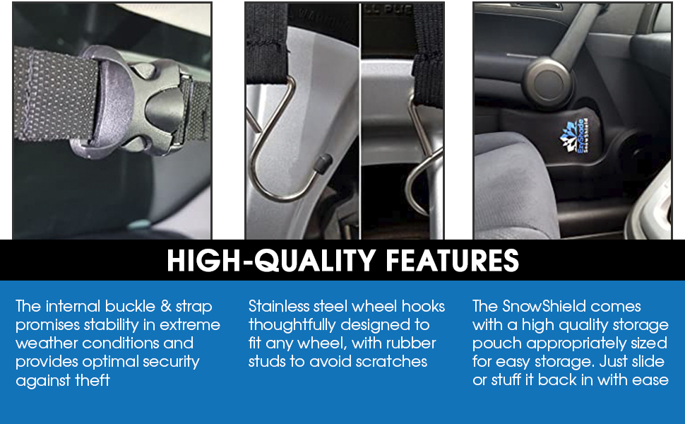 EzyShade Windshield Snow Cover + Bonus Item. See SizeChart with Your