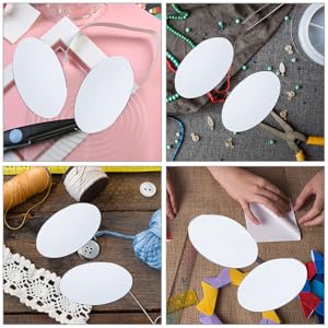 Amazon.co.jp: BELLIFFY 30個小さなガラスミラー 楕 ミラー