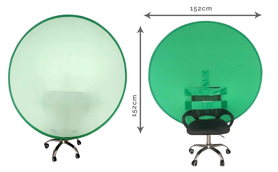 OShape Collapsible Green Screen Backdrop Background for