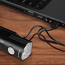 GlareFX Pro800 Bike Lights Set USB Rechargeable - Powerful Bicycle