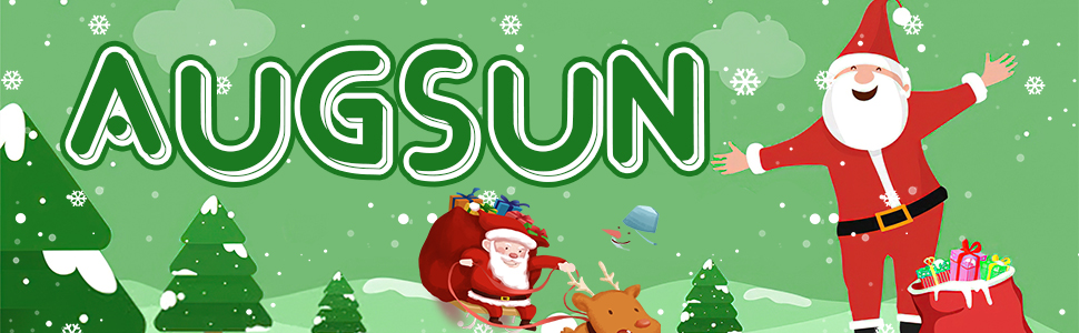 AUGSUN 400pcs Christmas Mini Foil