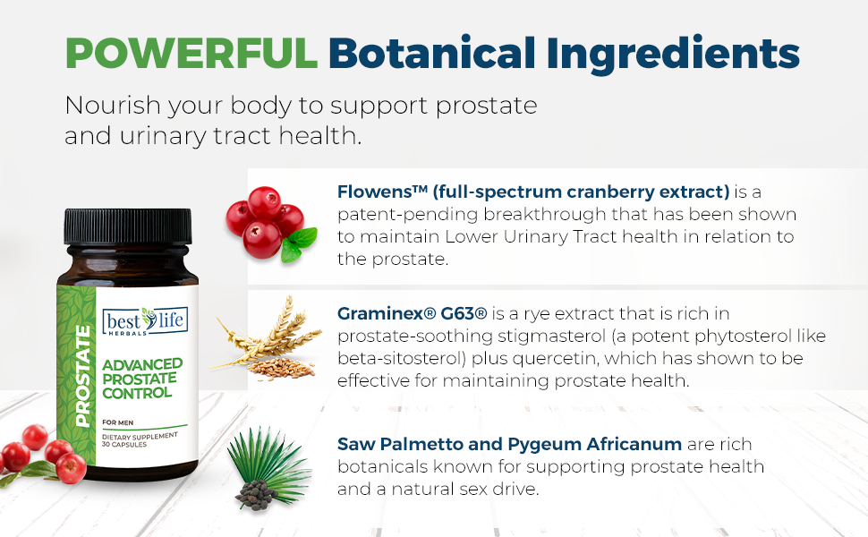 Advanced Prostate Control Supplement with Saw Palmetto for