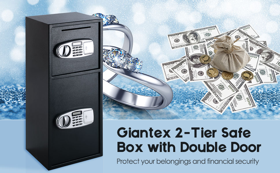 Giantex Safe Box Security Lock Box with Double Door and