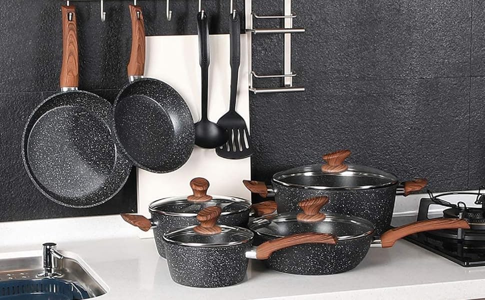 Juego de utensilios de cocina de inducción