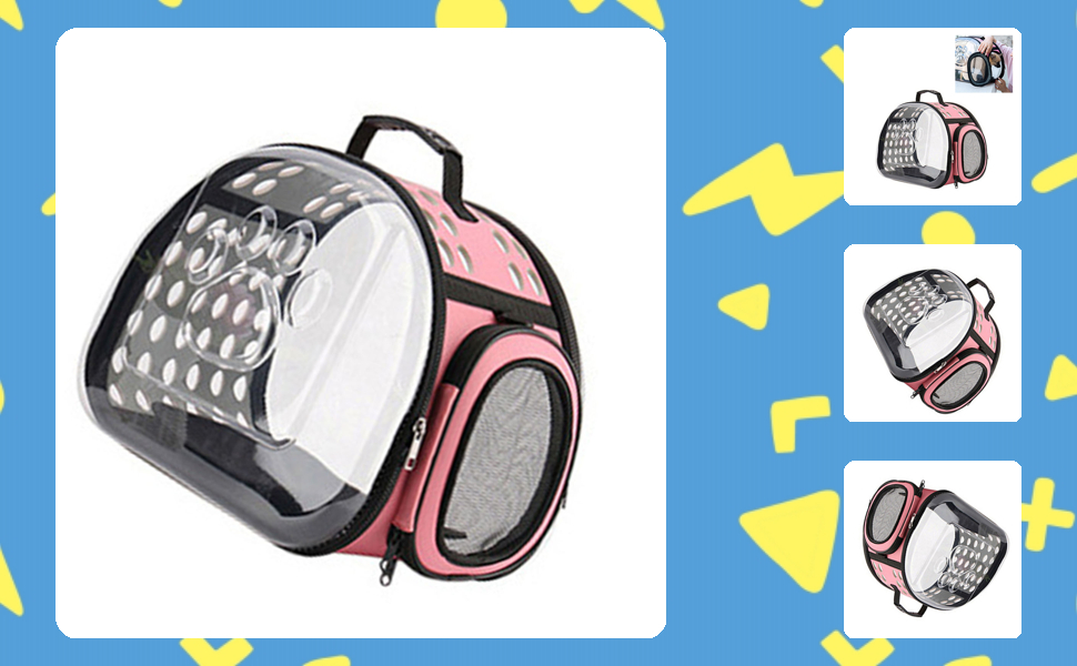 Cat Backpack, Transparent Cat Carriers Space Capsule Bubble Portable Travel Pet Backpack Travel Cat Carrier Backpack for Dogs Cats Puppy 11 2111240021111-1