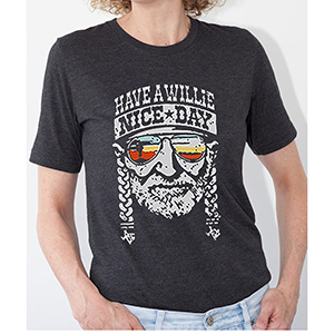 Women's Have a Willie Nice Day Letter Print Graphic T-Shirt