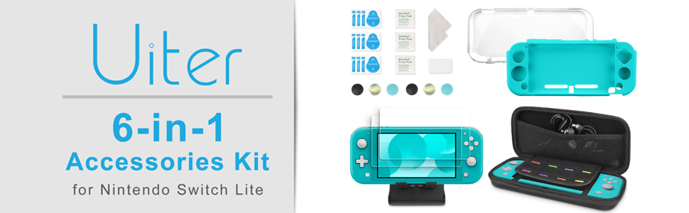 Zestaw akcesoriów 6 w 1 do NS Switch Lite, w zestawie NS
