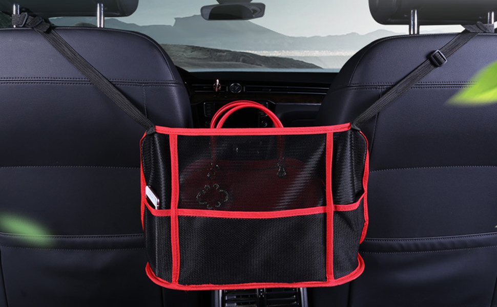 Car Net Pocket Handbag Holder, DIAPIN Car Purse Holder