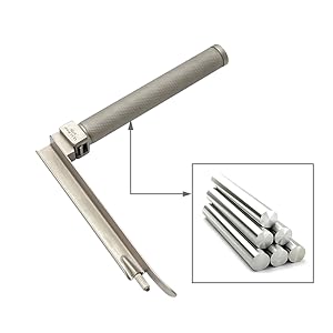 LED Laryngoscope Set with Pediatric Miller Type Blade 304-grade stainless steel