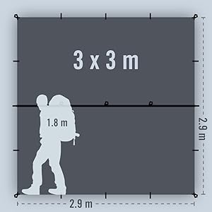 aquaquest defender 3×2 Aquaquest Defender wodoszczelna plandeka kempingowa