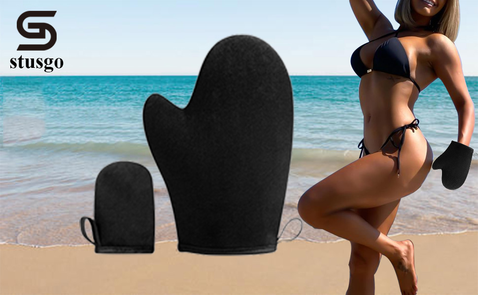 stusgo tanner mit tanning mits sunless tan mitt glove 2packs