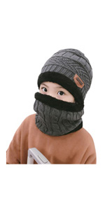 Winter Beanie Scarf Set for Kids (5-14 Years)
