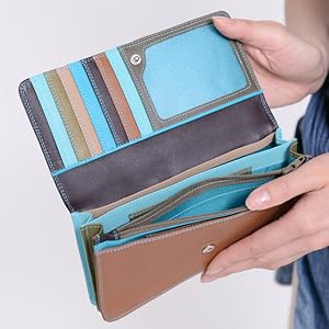 Amazon.co.jp: mywalit カーフ レザー 長財布 ロングウォレット