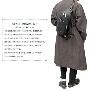 Amazon ボディバッグ メンズ バッグ ワンショルダーバッグ 大容量 フェイクレザー きれいめ おしゃれ カバン ショルダー 肩掛け 合皮 ファインセレクト ボディバッグ ワンショルダー