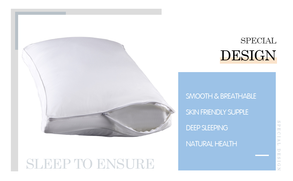 STONECREST Gusseted Pillow Protector 1 PC, Zipper Premium