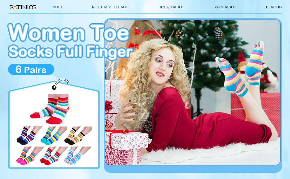 Generic 5 Pairs Sock Align Toe Socks For Bunion, No Show Low Cut Five Finger Orthopedic Compression For Women Toes Ankle Liner Anti Skid Anti Friction Mes