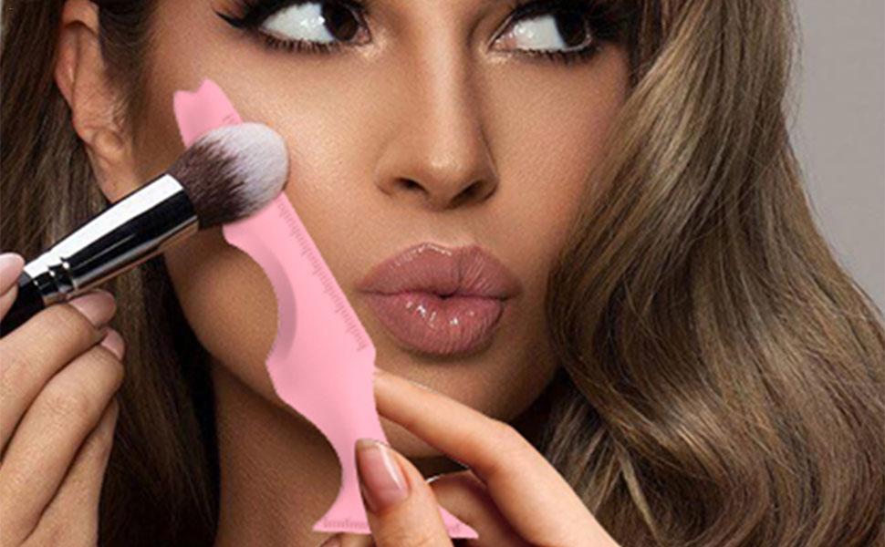 Silicone Eyeliner Aid,Eyeliner Aid Eyebrow Pencil Stencil