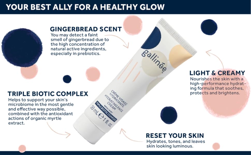 Gallinée Hydrating Face Cream Triple Biotic Complex Facial
