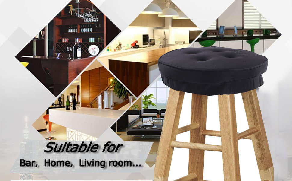 Big Hippo Bar Stool Cushion,Thicken Memory Foam Round Bar