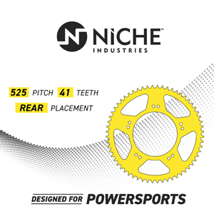 Amazon.com: NICHE 525 Pitch 41 Tooth Rear Drive Sprocket for