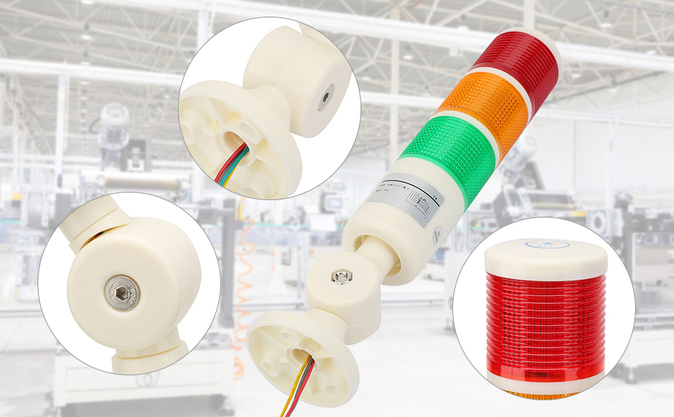 24VDC Industrial Machine Signal Light, Red Green Orange Column LED