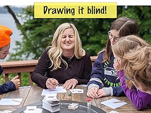 draw it blind mom aunt kids