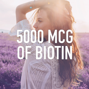 Biotin 5000 mcg vegan certified non gmo verified sports research virgin coconut oil