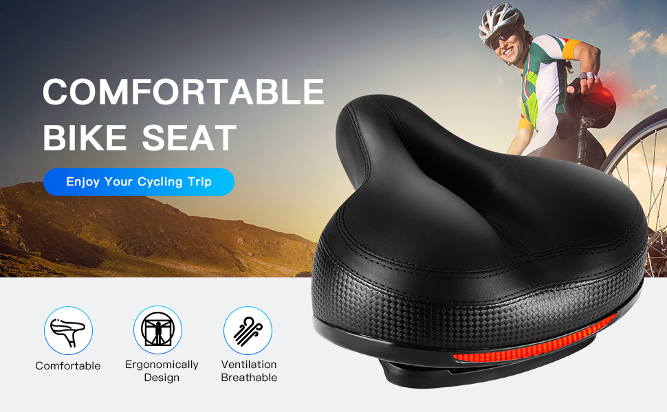 BeaSaf Comfortable Bike Seat, Bicycle Seat Replacement