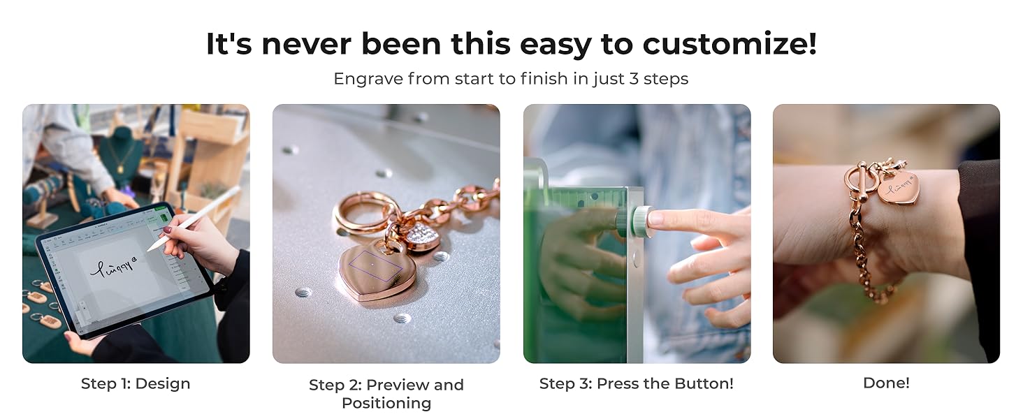 3 step to finished your engrave craft