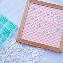 felt letter board white frame