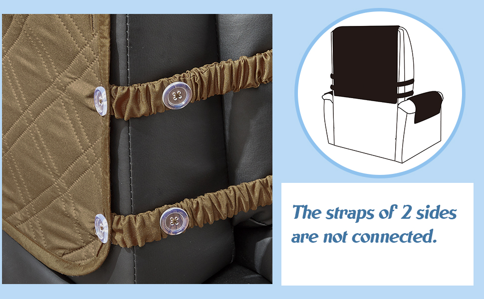 STONECREST Recliner Chair Cover, Reversible Recliner Cover